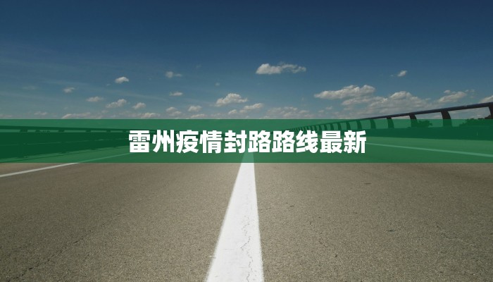 雷州疫情封路路线最新